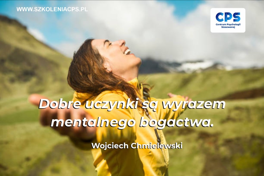 Cytat Wojciech Chmielewski szkolenia certyfikowane bogactwo pewność siebie